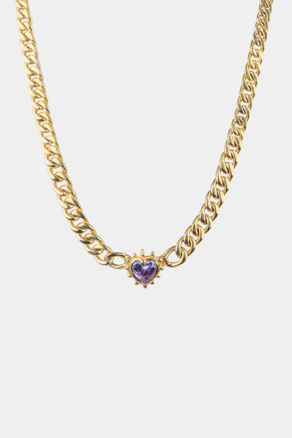 SAMPLE - Chained Purple Heart Necklace