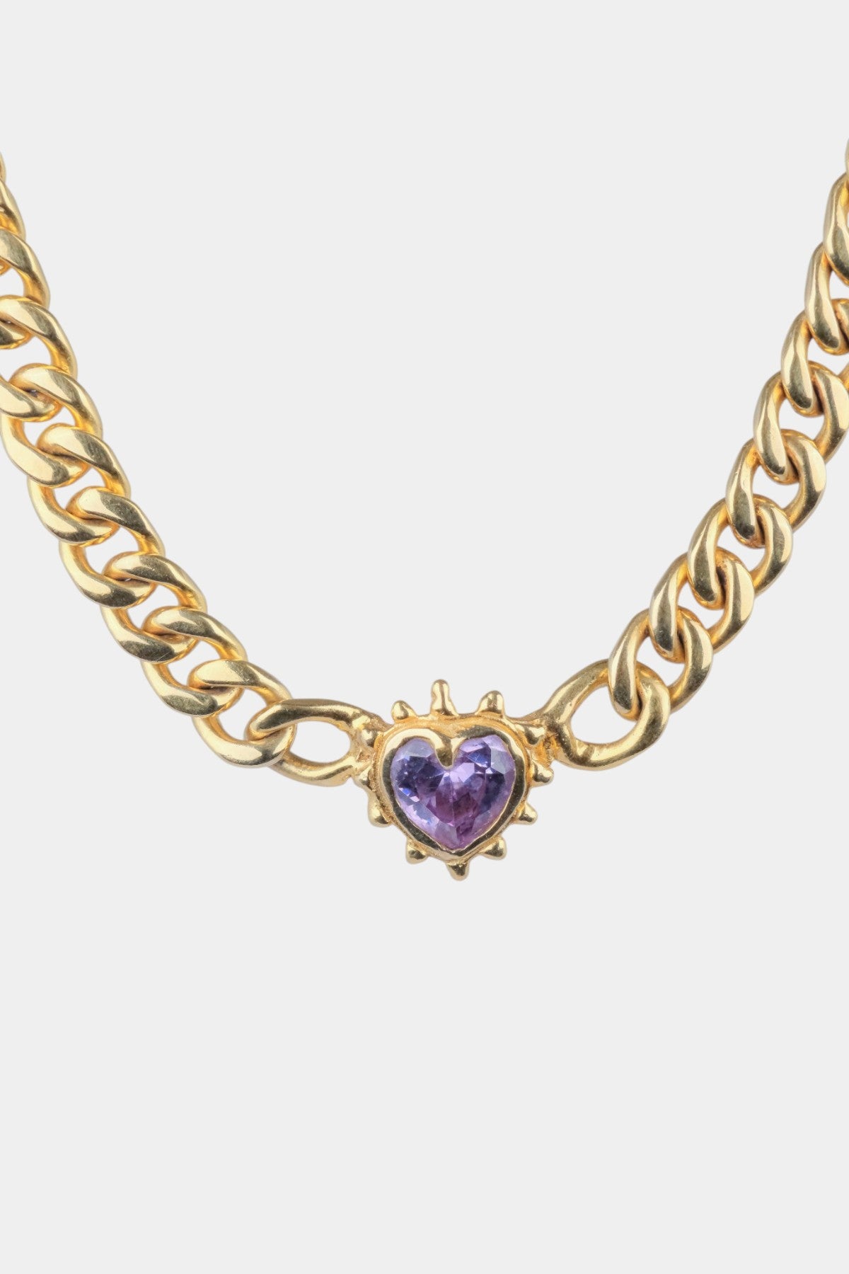 SAMPLE - Chained Purple Heart Necklace