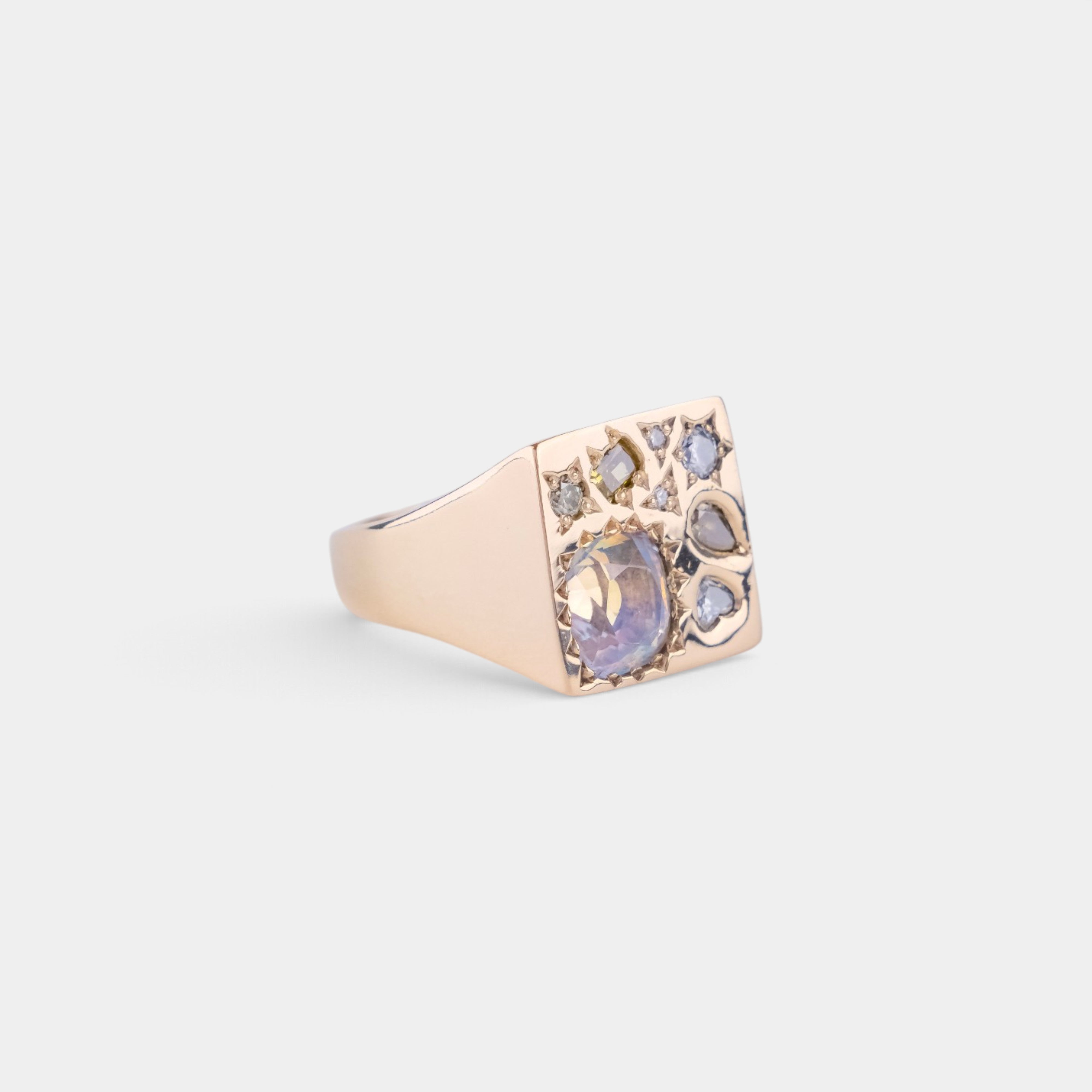 On The Moon Signet Ring